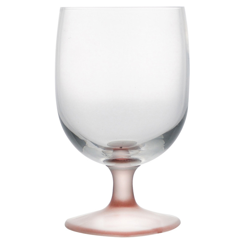 心型腳果汁杯(粉紅色)