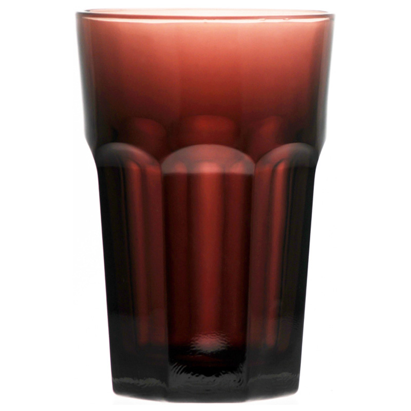 多彩果汁杯(棗紅色) 414cc