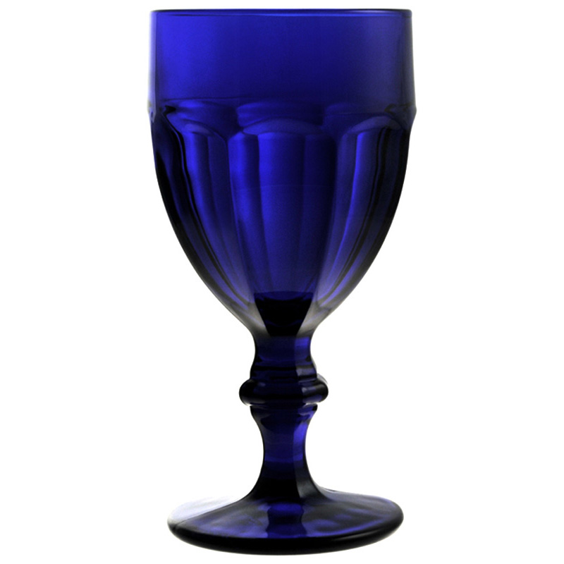 多彩高腳杯(深藍) 345cc