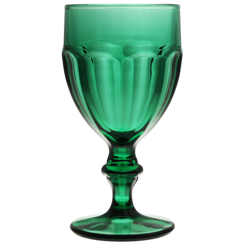 多彩高腳杯(綠色) 345cc