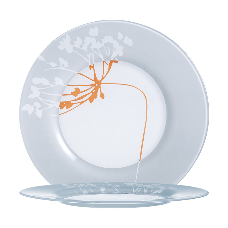 強化橘彩繪平盤 32cm